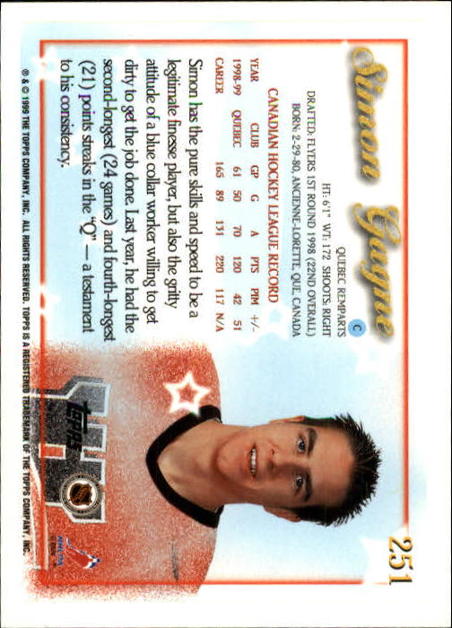 B0323- 1999-00 O-Pee-Chee Hockey Card #s 201-286 -You Pick- 15+ FREE US SHIP