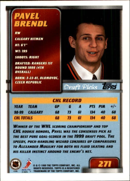 B0323- 1999-00 O-Pee-Chee Hockey Card #s 201-286 -You Pick- 15+ FREE US SHIP