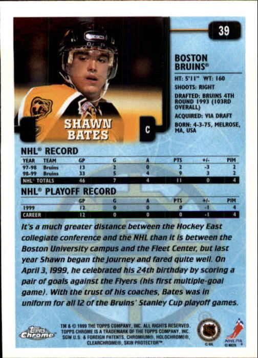 A2320- 1999-00 Topps Hockey Card #s 1-250 +Rookies -You Pick- 15+ FREE US SHIP - Bild 76 von 487