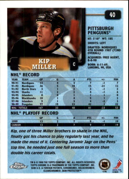 A2320- 1999-00 Topps Hockey Card #s 1-250 +Rookies -You Pick- 15+ FREE US SHIP - Bild 78 von 487