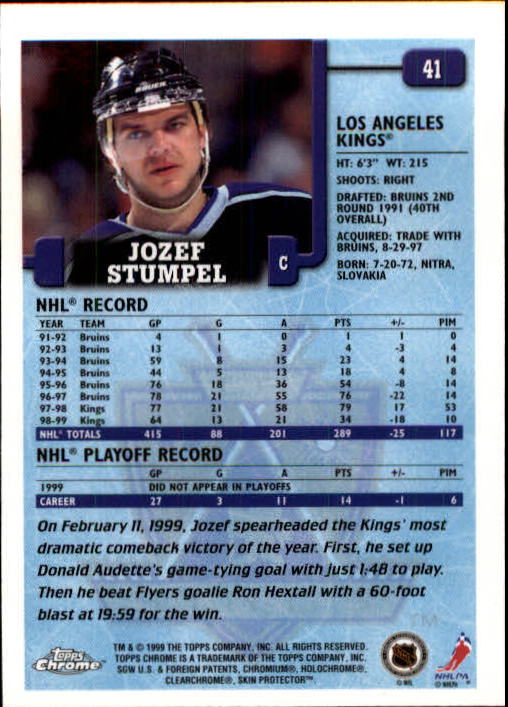A2320- 1999-00 Topps Hockey Card #s 1-250 +Rookies -You Pick- 15+ FREE US SHIP - Bild 80 von 487