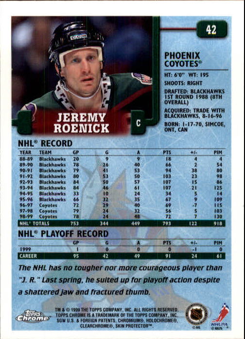 A2320- 1999-00 Topps Hockey Card #s 1-250 +Rookies -You Pick- 15+ FREE US SHIP - Bild 82 von 487