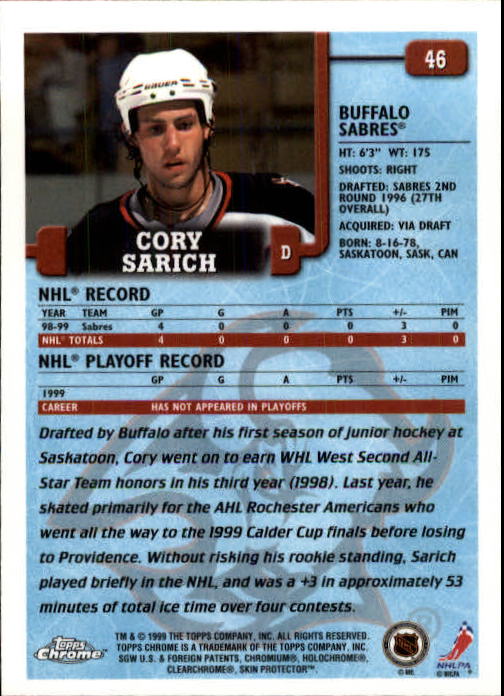 A2320- 1999-00 Topps Hockey Card #s 1-250 +Rookies -You Pick- 15+ FREE US SHIP - Bild 90 von 487