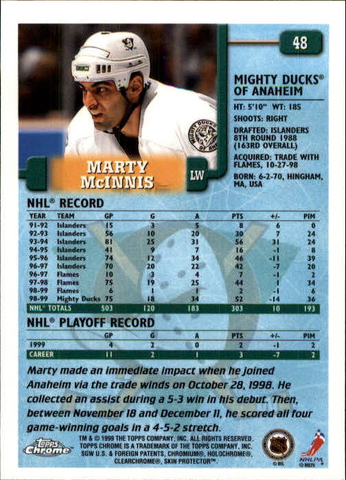 A2320- 1999-00 Topps Hockey Card #s 1-250 +Rookies -You Pick- 15+ FREE US SHIP - Bild 94 von 487
