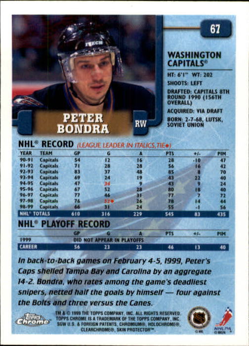 A2320- 1999-00 Topps Hockey Card #s 1-250 +Rookies -You Pick- 15+ FREE US SHIP - Bild 121 von 487