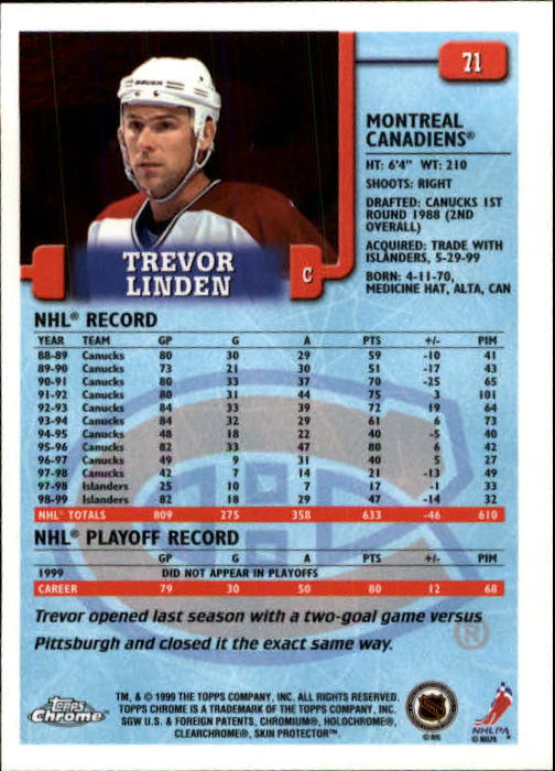 A2320- 1999-00 Topps Hockey Card #s 1-250 +Rookies -You Pick- 15+ FREE US SHIP - Bild 129 von 487