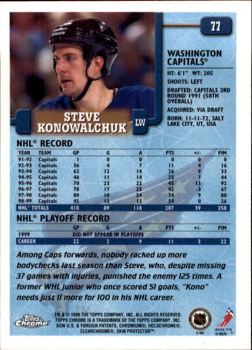 A2320- 1999-00 Topps Hockey Card #s 1-250 +Rookies -You Pick- 15+ FREE US SHIP - Bild 141 von 487