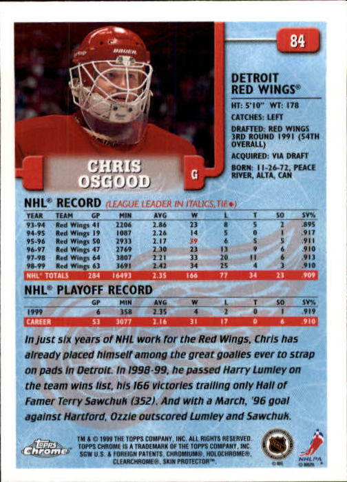 A2320- 1999-00 Topps Hockey Card #s 1-250 +Rookies -You Pick- 15+ FREE US SHIP - Bild 155 von 487