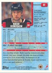 A2320- 1999-00 Topps Hockey Card #s 1-250 +Rookies -You Pick- 15+ FREE US SHIP - Bild 161 von 487