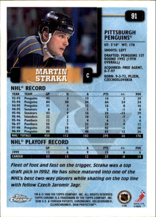 A2320- 1999-00 Topps Hockey Card #s 1-250 +Rookies -You Pick- 15+ FREE US SHIP - Bild 169 von 487