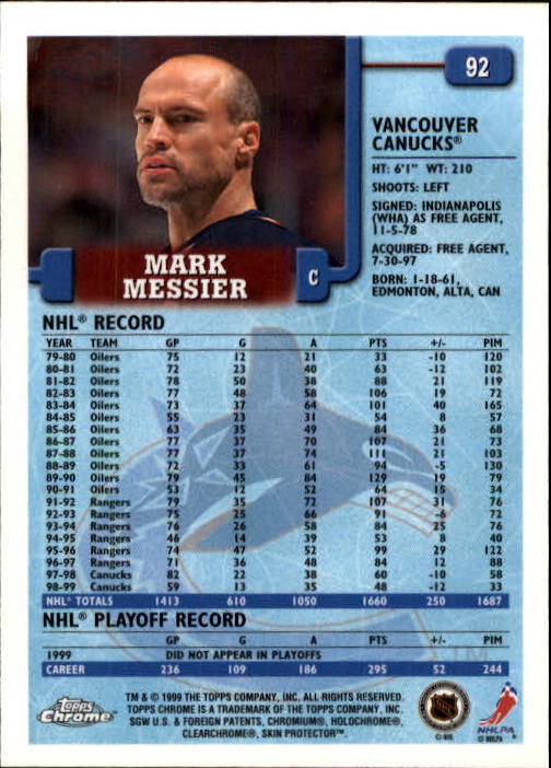 A2320- 1999-00 Topps Hockey Card #s 1-250 +Rookies -You Pick- 15+ FREE US SHIP - Bild 171 von 487