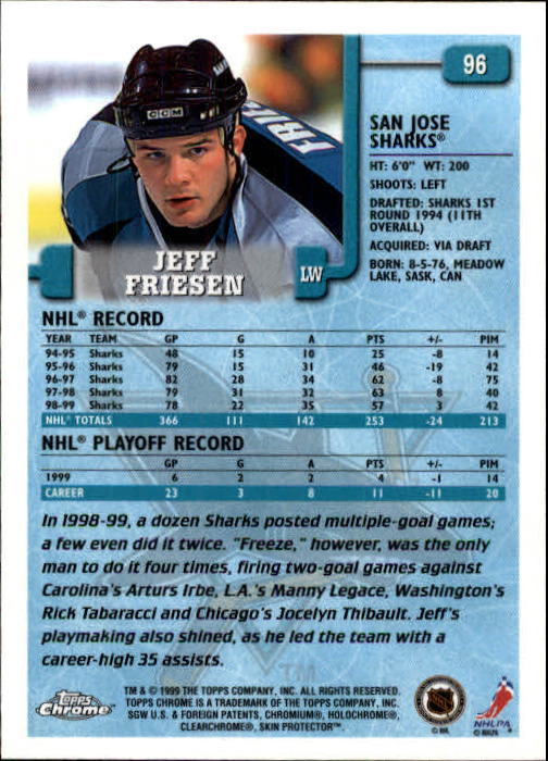 A2320- 1999-00 Topps Hockey Card #s 1-250 +Rookies -You Pick- 15+ FREE US SHIP - Bild 179 von 487