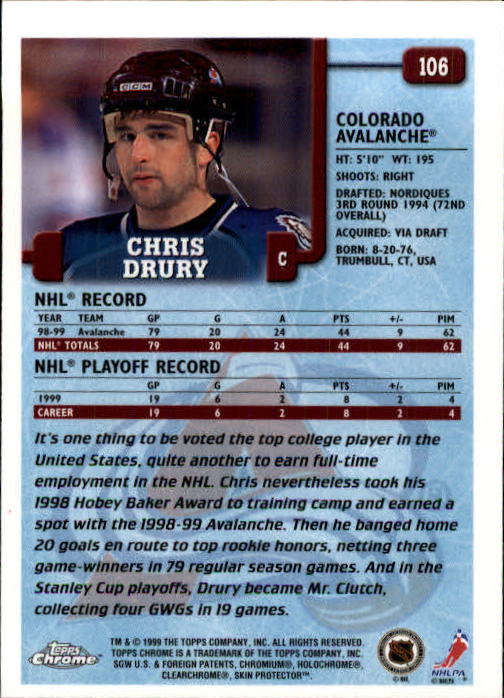 A2320- 1999-00 Topps Hockey Card #s 1-250 +Rookies -You Pick- 15+ FREE US SHIP - Bild 199 von 487