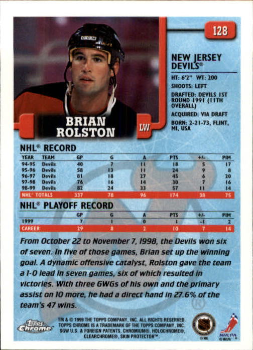 A2320- 1999-00 Topps Hockey Card #s 1-250 +Rookies -You Pick- 15+ FREE US SHIP - Bild 243 von 487