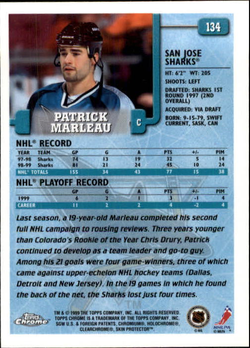 A2320- 1999-00 Topps Hockey Card #s 1-250 +Rookies -You Pick- 15+ FREE US SHIP - Bild 255 von 487