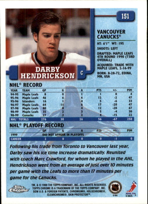 A2320- 1999-00 Topps Hockey Card #s 1-250 +Rookies -You Pick- 15+ FREE US SHIP - Bild 289 von 487