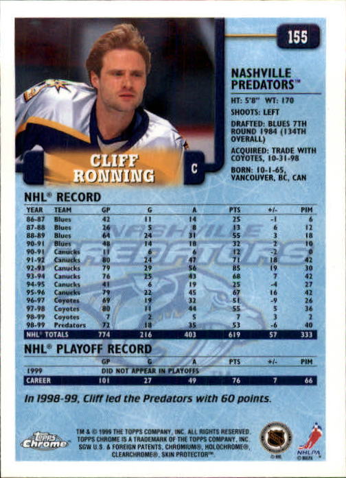 A2320- 1999-00 Topps Hockey Card #s 1-250 +Rookies -You Pick- 15+ FREE US SHIP - Bild 297 von 487