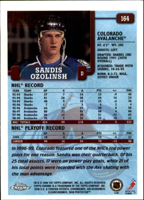 A2320- 1999-00 Topps Hockey Card #s 1-250 +Rookies -You Pick- 15+ FREE US SHIP - Bild 315 von 487