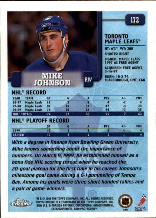 A2320- 1999-00 Topps Hockey Card #s 1-250 +Rookies -You Pick- 15+ FREE US SHIP - Bild 331 von 487