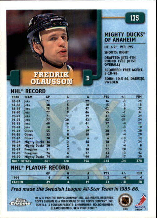 A2320- 1999-00 Topps Hockey Card #s 1-250 +Rookies -You Pick- 15+ FREE US SHIP - Bild 337 von 487
