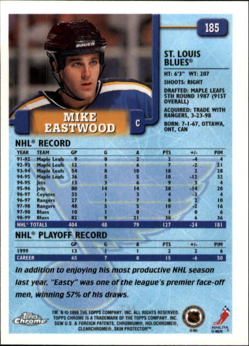 A2320- 1999-00 Topps Hockey Card #s 1-250 +Rookies -You Pick- 15+ FREE US SHIP - Bild 357 von 487