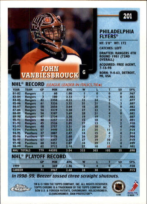 A2320- 1999-00 Topps Hockey Card #s 1-250 +Rookies -You Pick- 15+ FREE US SHIP - Bild 389 von 487