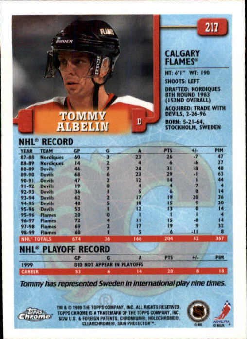 A2320- 1999-00 Topps Hockey Card #s 1-250 +Rookies -You Pick- 15+ FREE US SHIP - Bild 421 von 487