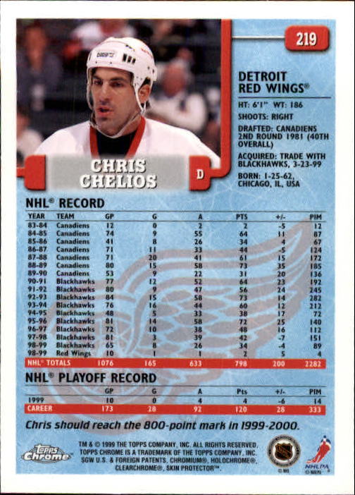 A2320- 1999-00 Topps Hockey Card #s 1-250 +Rookies -You Pick- 15+ FREE US SHIP - Bild 425 von 487