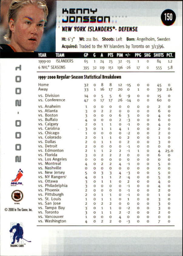 2000-01 BAP Memorabilia Hockey Card Pick 2-306 - Bild 241 von 474