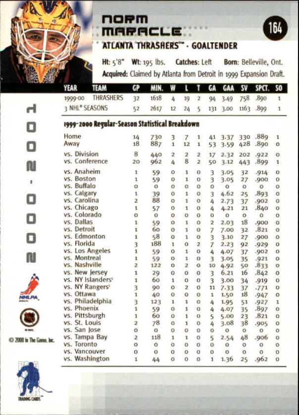 2000-01 BAP Memorabilia Hockey Card Pick 2-306 - Bild 262 von 474