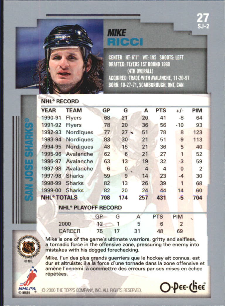 B0136- 2000-01 O-Pee-Chee Hockey Card #s 1-330 -You Pick- 15+ FREE US SHIP