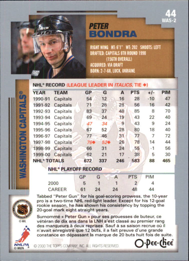 B0136- 2000-01 O-Pee-Chee Hockey Card #s 1-330 -You Pick- 15+ FREE US SHIP