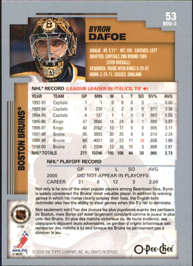 B0136- 2000-01 O-Pee-Chee Hockey Card #s 1-330 -You Pick- 15+ FREE US SHIP