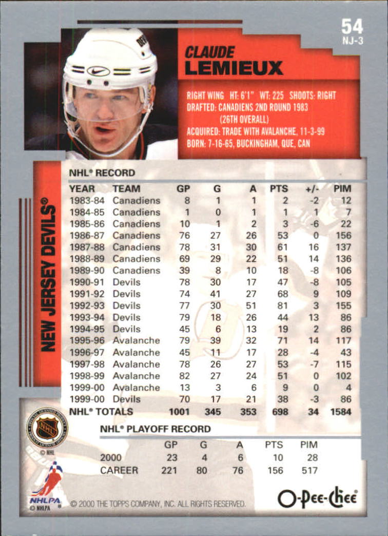 B0136- 2000-01 O-Pee-Chee Hockey Card #s 1-330 -You Pick- 15+ FREE US SHIP