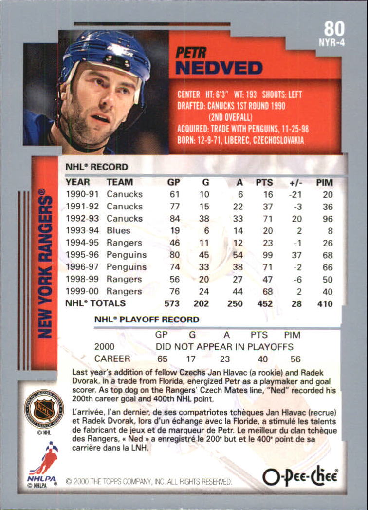 B0136- 2000-01 O-Pee-Chee Hockey Card #s 1-330 -You Pick- 15+ FREE US SHIP