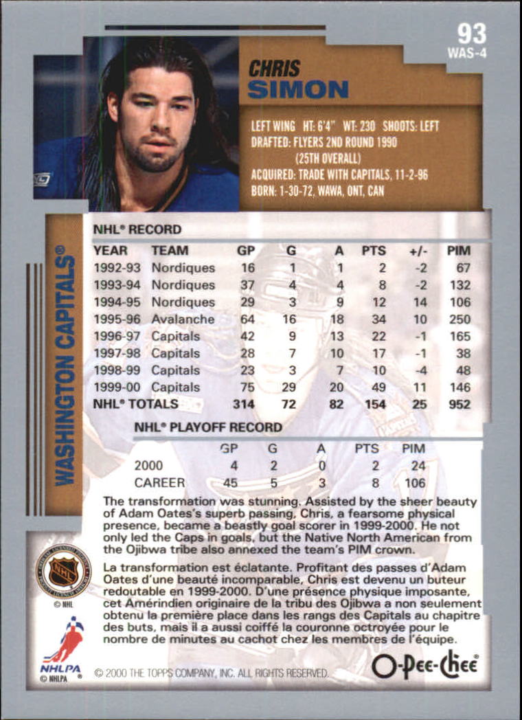 B0136- 2000-01 O-Pee-Chee Hockey Card #s 1-330 -You Pick- 15+ FREE US SHIP