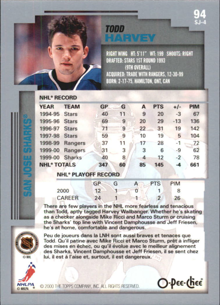 B0136- 2000-01 O-Pee-Chee Hockey Card #s 1-330 -You Pick- 15+ FREE US SHIP