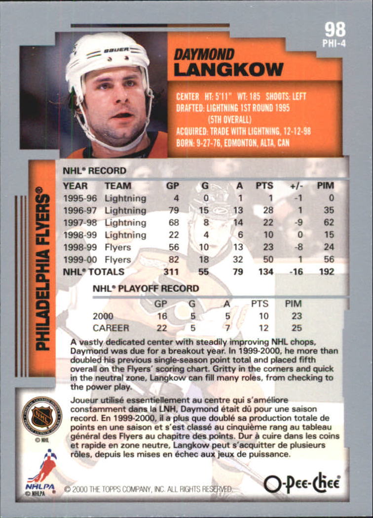 B0136- 2000-01 O-Pee-Chee Hockey Card #s 1-330 -You Pick- 15+ FREE US SHIP