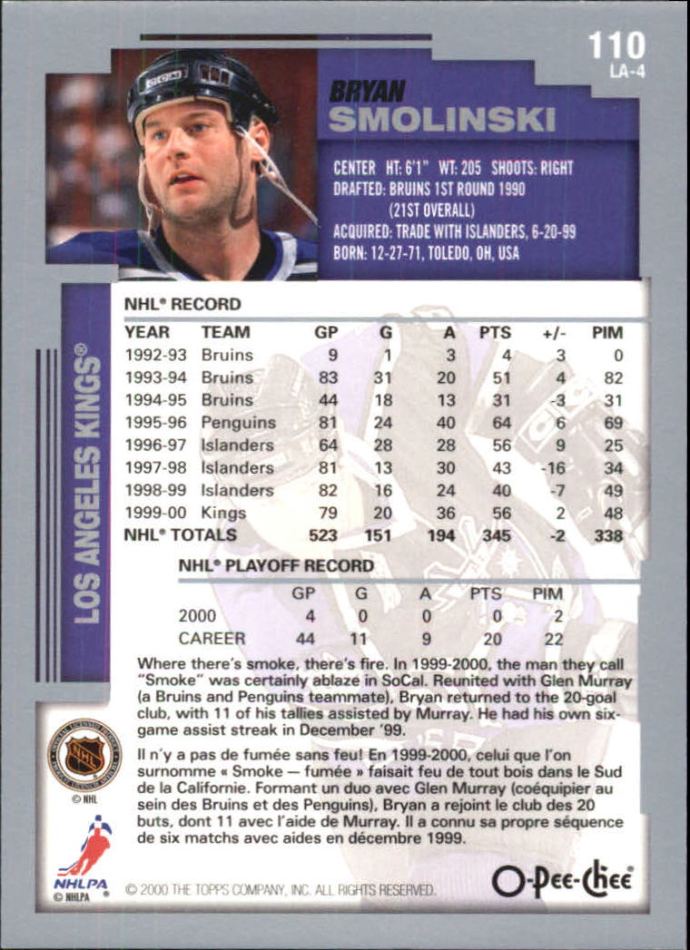 B0136- 2000-01 O-Pee-Chee Hockey Card #s 1-330 -You Pick- 15+ FREE US SHIP