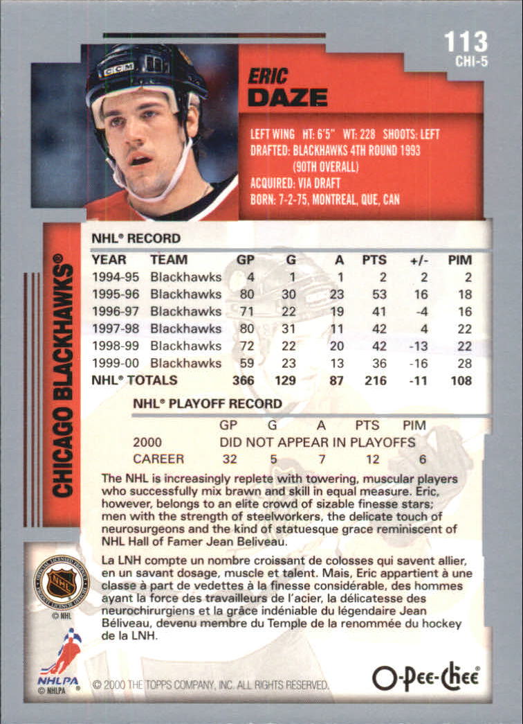 B0136- 2000-01 O-Pee-Chee Hockey Card #s 1-330 -You Pick- 15+ FREE US SHIP