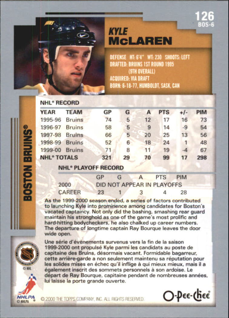 B0136- 2000-01 O-Pee-Chee Hockey Card #s 1-330 -You Pick- 15+ FREE US SHIP