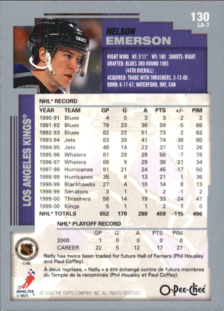 B0136- 2000-01 O-Pee-Chee Hockey Card #s 1-330 -You Pick- 15+ FREE US SHIP