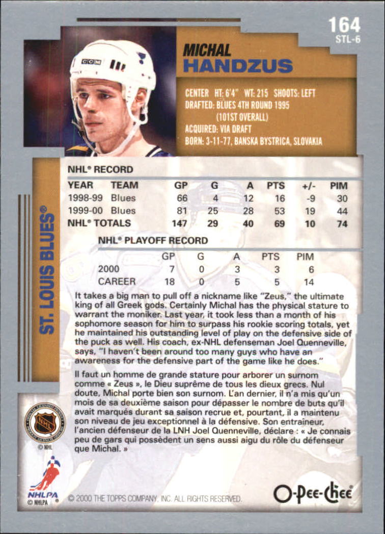 B0136- 2000-01 O-Pee-Chee Hockey Card #s 1-330 -You Pick- 15+ FREE US SHIP