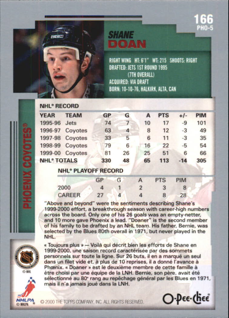 B0136- 2000-01 O-Pee-Chee Hockey Card #s 1-330 -You Pick- 15+ FREE US SHIP