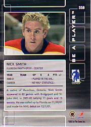 2001-02 In the Game Be A Player Memorabilia - #383 Nick Schultz (RC)