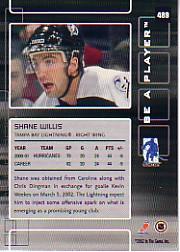 2001-02 In the Game Be A Player Memorabilia - #383 Nick Schultz (RC)