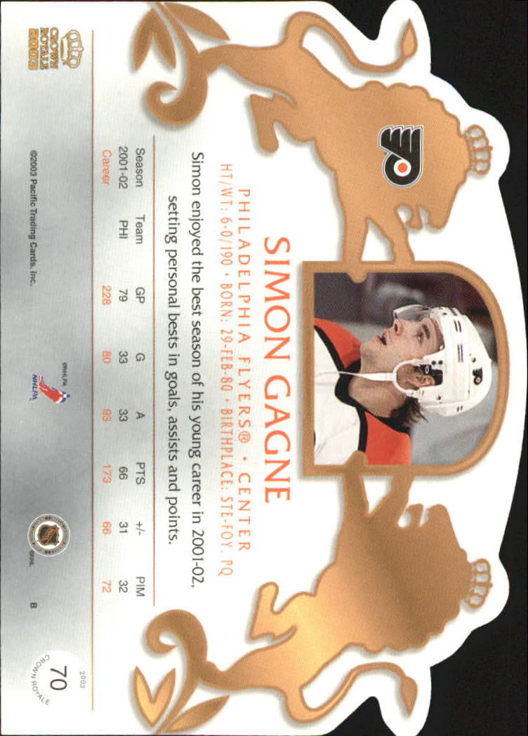 2002-03 Pacific Crown Royale - #76 Johan Hedberg