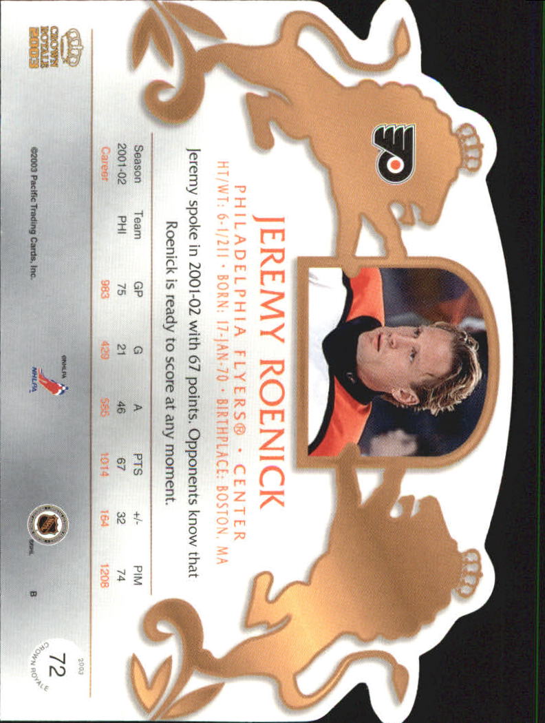 2002-03 Pacific Crown Royale - #76 Johan Hedberg