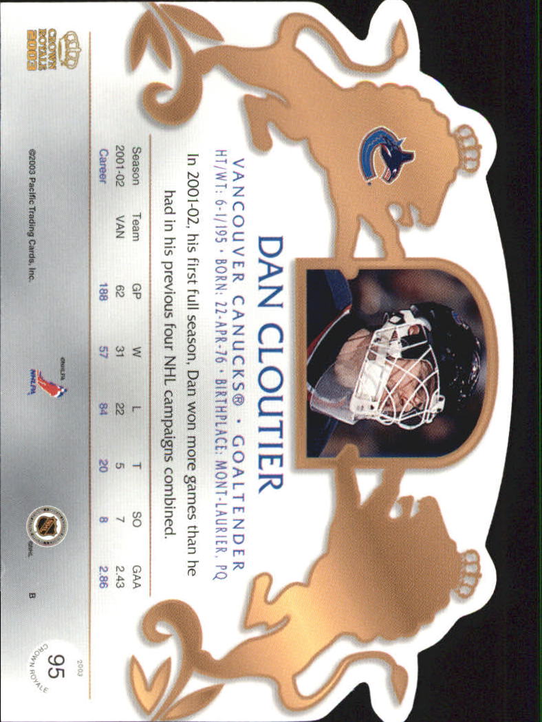 2002-03 Pacific Crown Royale - #76 Johan Hedberg