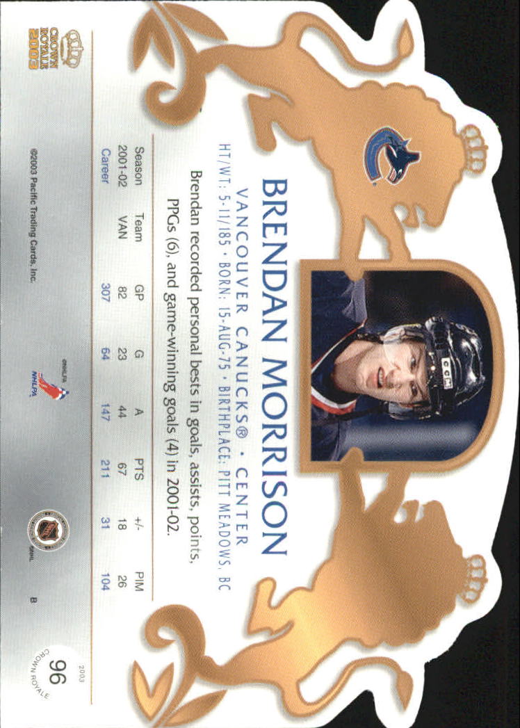 2002-03 Pacific Crown Royale - #76 Johan Hedberg